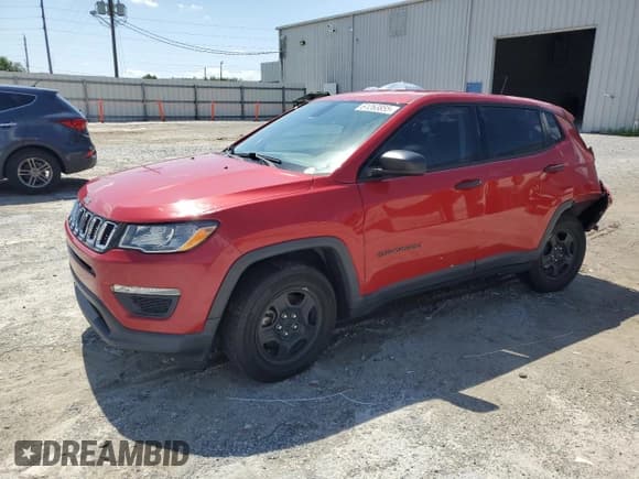 ✅ 2021 Jeep Compass Sport • VIN: 3C4NJCABXMT508313 • Lot: 61263855. Listed on Copart with 94,106 mi. Free auction sales archive from the USA and detailed vehicle history report at DreamBid. Image 1.