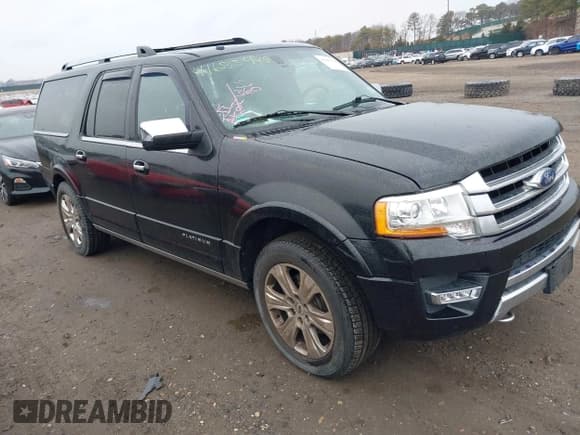 ✅ 2015 Ford Expedition Max Platinum • VIN: 1FMJK1MT9FEF40253 • Lot: 41685478. Listed on IAAI with 124,986 mi. Free auction sales archive from the USA and detailed vehicle history report at DreamBid. Image 1.