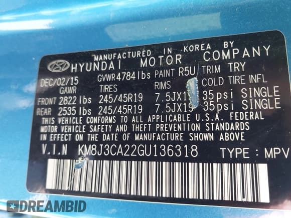 ✅ 2016 Hyundai Tucson Sport • VIN: KM8J3CA22GU136318 • Lot: 43627860. Wystawiony na IAAI z przebiegiem 115 003 mil. Bezpłatny archiwum sprzedaży aukcyjnych z USA i szczegółowy raport historii pojazdu na DreamBid. Zdjęcie 9.