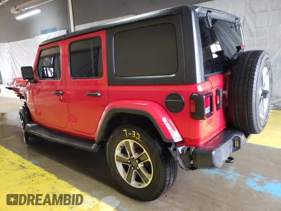 ✅ 2018 Jeep Wrangler Unlimited Sahara • VIN: 1C4HJXEG7JW249490 • Lot: 68423325. Listed on Copart with 143,335 mi. Free auction sales archive from the USA and detailed vehicle history report at DreamBid. Image 2.