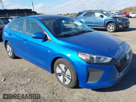 ✅ 2018 Hyundai Ioniq Blue • VIN: KMHC65LC1JU102735 • Lot: 43529622. Wystawiony na IAAI z przebiegiem 100 034 mil. Bezpłatny archiwum sprzedaży aukcyjnych z USA i szczegółowy raport historii pojazdu na DreamBid. Zdjęcie 1.