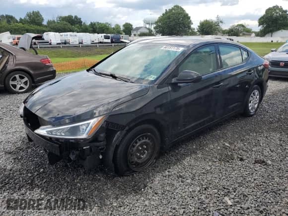 2020 Hyundai Elantra SE with VIN 5NPD74LF1LH616690, listed as a Copart auction lot 60151175 with 27,235 mi miles and Salvage title. Bid and sale history available at DreamBid. Image 1.