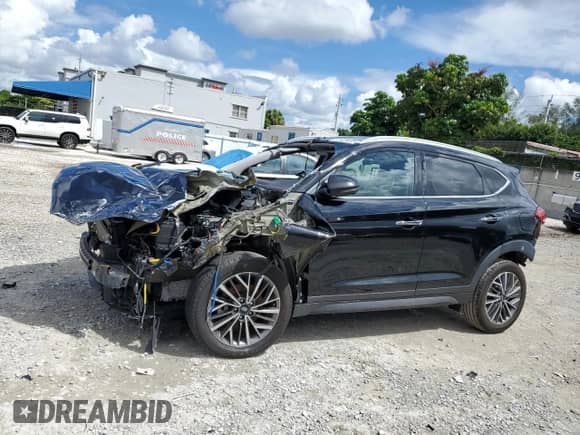 2019 Hyundai Tucson Ultimate z VIN KM8J3CAL8KU057995, wystawiony jako Copart lot #83928085 z przebiegiem 46 937 mil mil oraz Nie do naprawy • Non repairable. Historia ofert i sprzedaży dostępna na DreamBid. Obrazek 1.