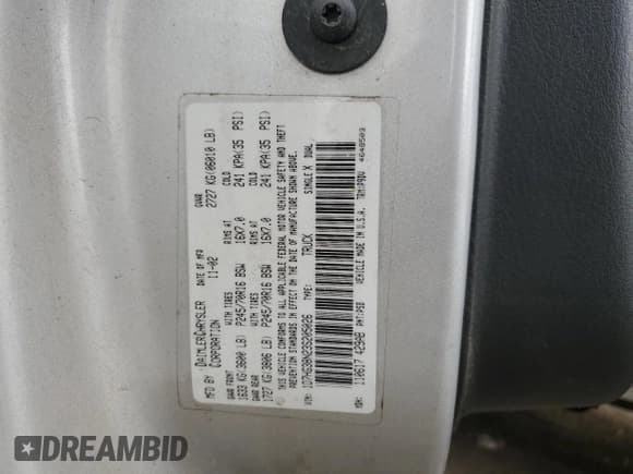 ✅ 2003 Dodge Dakota Sport • VIN: 1D7HG38N23S205026 • Lot: 50970345. Wystawiony na Copart z przebiegiem 194 724 mil. Bezpłatny archiwum sprzedaży aukcyjnych z USA i szczegółowy raport historii pojazdu na DreamBid. Zdjęcie 12.
