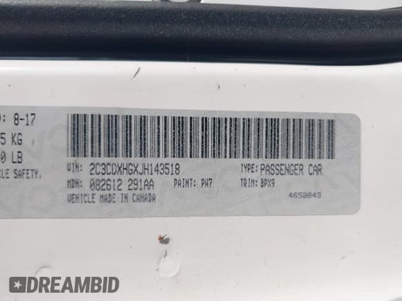 ✅ 2018 Dodge Charger SXT Plus • VIN: 2C3CDXHGXJH143518 • Лот: 43190261. Опубликован ранее на IAAI с пробегом 232 900 миль. Бесплатный доступ к архиву аукционных продаж из США и подробный отчёт об истории автомобиля на DreamBid. Изображение 9.