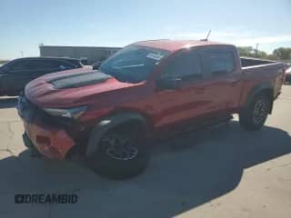 2023 Chevrolet Colorado 4WD ZR2 с VIN 1GCPTFEK2P1230663, выставлен на аукционе Copart как лот 69043564 с пробегом 5 927 миль миль и Списание • Salvage title. История ставок и продаж доступна на DreamBid. Изображение 1.