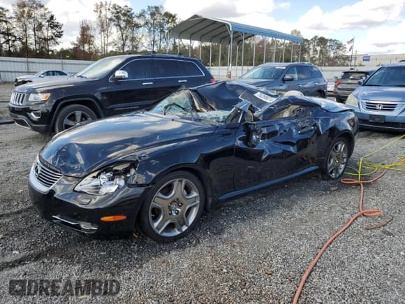 ✅ 2007 Lexus SC 430 • VIN: JTHFN45Y279015959 • Lot: 76269074. Listed on Copart with 77,001 mi. Free auction sales archive from the USA and detailed vehicle history report at DreamBid. Image 1.