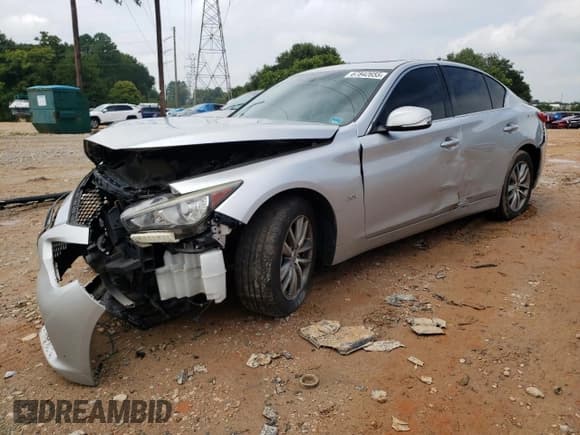 ✅ 2017 Infiniti Q50 2.0t • VIN: JN1CV7AR4HM682120 • Lot: 67842655. Listed on Copart with 105,701 mi. Free auction sales archive from the USA and detailed vehicle history report at DreamBid. Image 1.