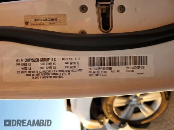 2011 Dodge Caliber Mainstreet с VIN 1B3CB3HA1BD254920, выставлен на аукционе Copart как лот 79437504 с пробегом 97 833 миль миль и Списание • Salvage title. История ставок и продаж доступна на DreamBid. Изображение 14.