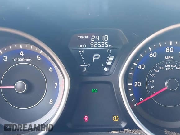 2013 Hyundai Elantra GLS z VIN KMHDH4AE5DU711232, wystawiony jako IAAI lot #43526333 z przebiegiem 92 535 mil mil oraz . Historia ofert i sprzedaży dostępna na DreamBid. Obrazek 7.