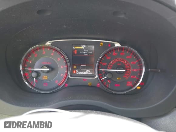 ✅ 2017 Subaru WRX • VIN: JF1VA1B66H9833583 • Lot: 43067415. Listed on IAAI with 80,509 mi. Free auction sales archive from the USA and detailed vehicle history report at DreamBid. Image 7.