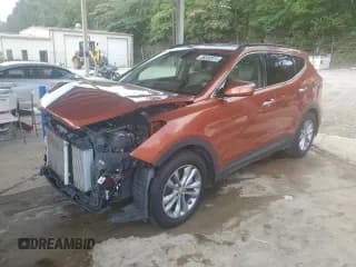 ✅ 2017 Hyundai Santa Fe 2.0T • VIN: 5XYZU4LA9HG485591 • Лот: 58580915. Опубликован ранее на Copart с пробегом 62 270 миль. Бесплатный доступ к архиву аукционных продаж из США и подробный отчёт об истории автомобиля на DreamBid. Изображение 1.