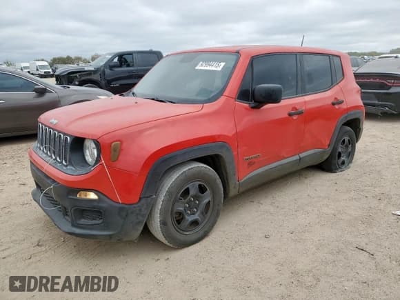 ✅ 2017 Jeep Renegade Sport • VIN: ZACCJAAH6HPF00500 • Lot: 92994415. Listed on Copart with 71,211 mi. Free auction sales archive from the USA and detailed vehicle history report at DreamBid. Image 1.