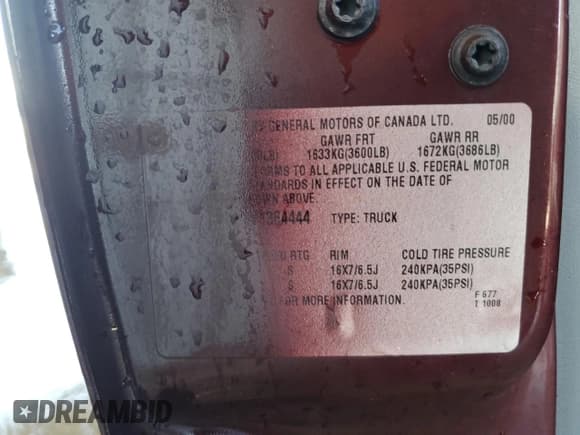 ✅ 2000 Chevrolet Silverado 1500 • VIN: 2GCEC19W9Y1364444 • Лот: 73749574. Опубликован ранее на Copart с пробегом 207 993 миль. Бесплатный доступ к архиву аукционных продаж из США и подробный отчёт об истории автомобиля на DreamBid. Изображение 13.