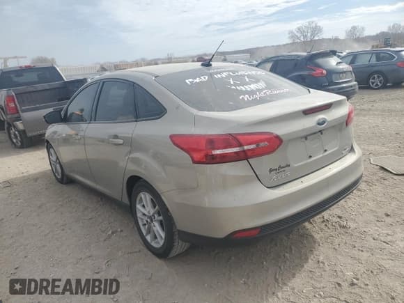 ✅ 2015 Ford Focus SE • VIN: 1FADP3F2XFL211503 • Lot: 91999105. Listed on Copart with 209,085 mi. Free auction sales archive from the USA and detailed vehicle history report at DreamBid. Image 2.