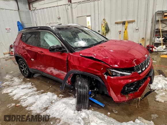 ✅ 2025 Jeep Compass Limited • VIN: 3C4NJDCN9ST600779 • Lot: 95892235. Wystawiony na Copart z przebiegiem 6 516 mil. Bezpłatny archiwum sprzedaży aukcyjnych z USA i szczegółowy raport historii pojazdu na DreamBid. Zdjęcie 4.