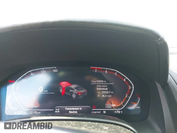 ✅ 2023 BMW 8 Series 840i • VIN: WBAAE2C04PCK62025 • Lot: 43605196. Listed on IAAI with 51,010 mi. Free auction sales archive from the USA and detailed vehicle history report at DreamBid. Image 7.