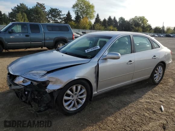 ✅ 2006 Hyundai Azera SE • VIN: KMHFC46F86A083308 • Lot: 84733895. Listed on Copart with 118,913 mi. Free auction sales archive from the USA and detailed vehicle history report at DreamBid. Image 1.