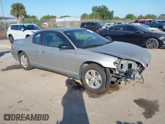 ✅ 2007 Chevrolet Monte Carlo LS • VIN: 2G1WJ15K279169131 • Lot: 43898740. Listed on IAAI with Not provided. Free auction sales archive from the USA and detailed vehicle history report at DreamBid. Image 1.