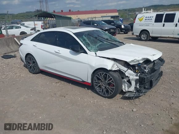 ✅ 2022 Hyundai Elantra • VIN: KMHLW4AK8NU007695 • Лот: 42146896. Опубликован ранее на IAAI с пробегом 57 563 миль. Бесплатный доступ к архиву аукционных продаж из США и подробный отчёт об истории автомобиля на DreamBid. Изображение 1.