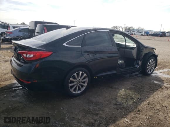✅ 2017 Hyundai Sonata Sport • VIN: 5NPE34AF5HH549148 • Lot: 37972383. Listed on Copart with 105,541 mi. Free auction sales archive from the USA and detailed vehicle history report at DreamBid. Image 3.
