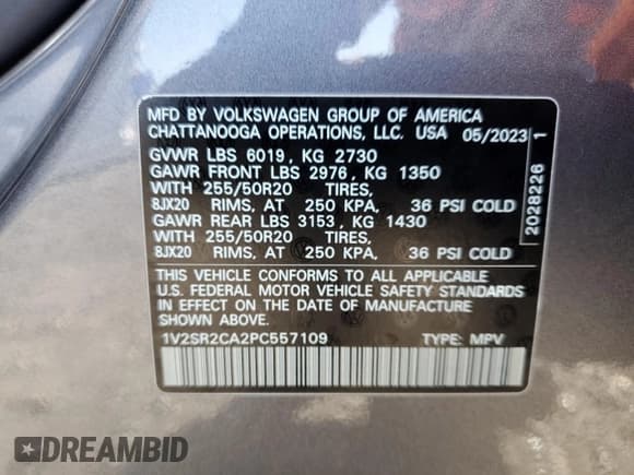 ✅ 2023 Volkswagen Atlas SEL R-Line Black • VIN: 1V2SR2CA2PC557109 • Lot: 85317795. Wystawiony na Copart z przebiegiem 12 147 mil. Bezpłatny archiwum sprzedaży aukcyjnych z USA i szczegółowy raport historii pojazdu na DreamBid. Zdjęcie 13.