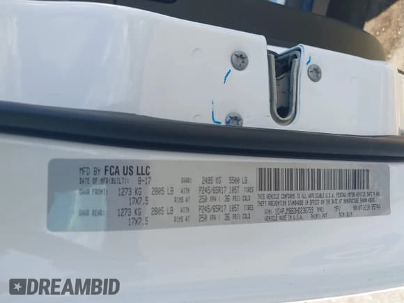 ✅ 2017 Jeep Cherokee Trailhawk L Plus • VIN: 1C4PJMBB3HD236759 • Lot: 43388245. Listed on IAAI with 34,352 mi. Free auction sales archive from the USA and detailed vehicle history report at DreamBid. Image 9.