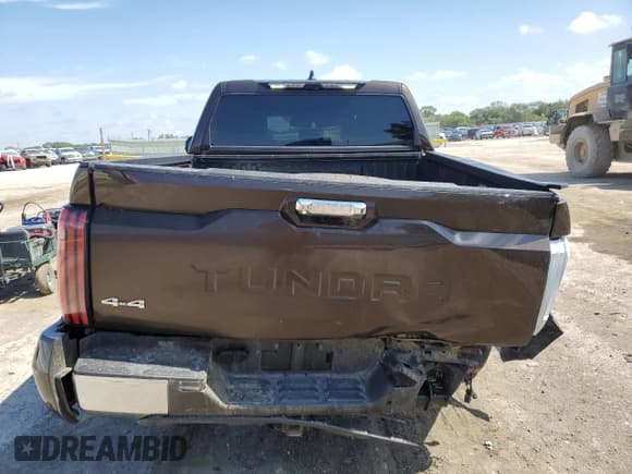 ✅ 2024 Toyota Tundra 1794 Edition • VIN: 5TFMA5DB7RX201356 • Lot: 81678665. Listed on Copart with 27,182 mi. Free auction sales archive from the USA and detailed vehicle history report at DreamBid. Image 6.