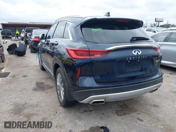 ✅ 2023 Infiniti QX50 Luxe • VIN: 3PCAJ5BA6PF106162 • Lot: 41287134. Listed on IAAI with 23,003 mi. Free auction sales archive from the USA and detailed vehicle history report at DreamBid. Image 3.
