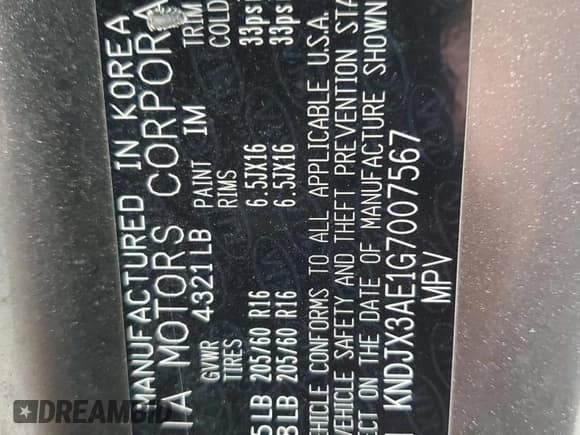 ✅ 2016 Kia Soul + • VIN: KNDJX3AE1G7007567 • Lot: 68780235. Listed on Copart with 83,987 mi. Free auction sales archive from the USA and detailed vehicle history report at DreamBid. Image 12.