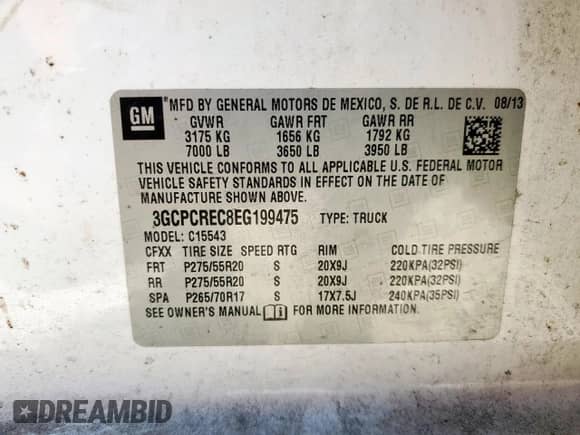 2014 Chevrolet Silverado 1500 LT с VIN 3GCPCREC8EG199475, выставлен на аукционе Copart как лот 91123435 с пробегом 174 327 миль миль и Чистый • Clean title. История ставок и продаж доступна на DreamBid. Изображение 13.