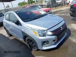 ✅ 2023 Mitsubishi Mirage Black Edition • VIN: ML32AWHJ4PH000832 • Lot: 41871077. Listed on IAAI with 39,807 mi. Free auction sales archive from the USA and detailed vehicle history report at DreamBid. Image 1.