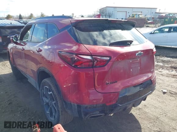 ✅ 2022 Chevrolet Blazer RS • VIN: 3GNKBERS9NS112212 • Lot: 41663641. Listed on IAAI with 48,458 mi. Free auction sales archive from the USA and detailed vehicle history report at DreamBid. Image 3.