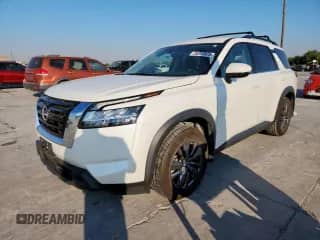 2022 Nissan Pathfinder SV with VIN 5N1DR3BA3NC243429, listed as a Copart auction lot 86315825 with 32,776 mi miles and Salvage title. Bid and sale history available at DreamBid. Image 1.