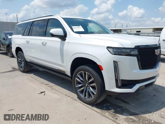 ✅ 2023 Cadillac Escalade ESV 4WD Sport Platinum • VIN: 1GYS4RKL3PR310961 • Lot: 42954696. Listed on IAAI with 10,765 mi. Free auction sales archive from the USA and detailed vehicle history report at DreamBid. Image 1.