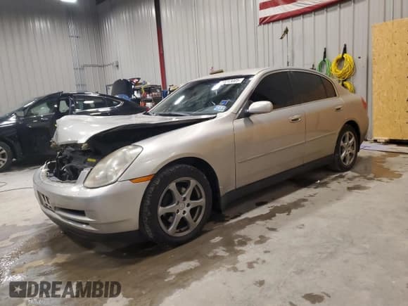 ✅ 2004 Infiniti G35 w/Leather • VIN: JNKCV51F54M710443 • Lot: 93413005. Listed on Copart with 144,991 mi. Free auction sales archive from the USA and detailed vehicle history report at DreamBid. Image 1.