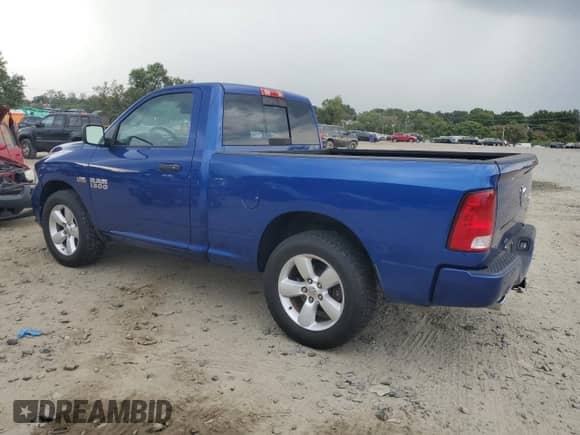 2016 Ram 1500 Express with VIN 3C6JR7AT7GG113730, listed as a Copart auction lot 71234145 with 45,902 mi miles and Salvage title. Bid and sale history available at DreamBid. Image 2.