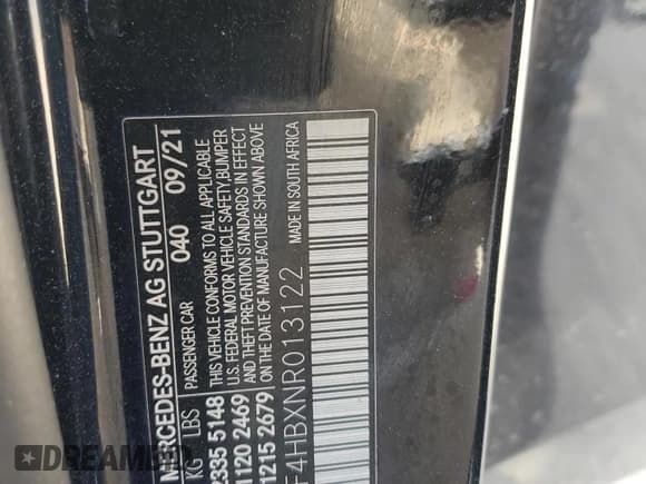 ✅ 2022 Mercedes-Benz C 300 • VIN: W1KAF4HBXNR013122 • Lot: 87431555. Listed on Copart with 102,818 mi. Free auction sales archive from the USA and detailed vehicle history report at DreamBid. Image 12.