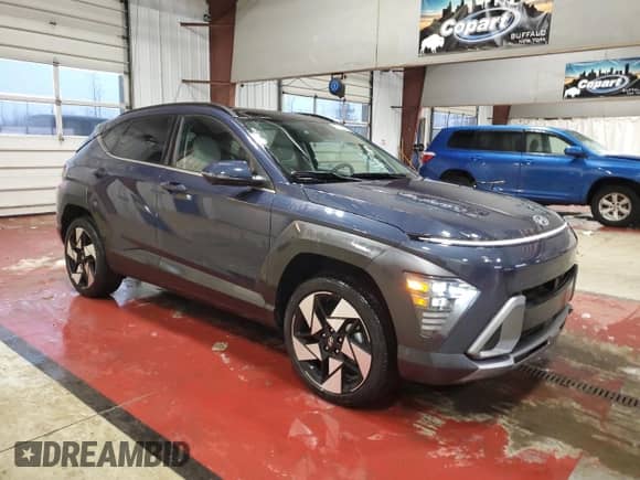 2024 Hyundai Kona Limited with VIN KM8HECA38RU053609, listed as a Copart auction lot 69324404 with 8,932 mi miles and Salvage title. Bid and sale history available at DreamBid. Image 4.