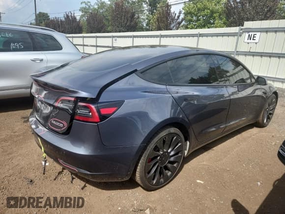 ✅ 2023 Tesla Model 3 Performance • VIN: 5YJ3E1EC5PF627778 • Lot: 68495875. Listed on Copart with 44,078 mi. Free auction sales archive from the USA and detailed vehicle history report at DreamBid. Image 3.