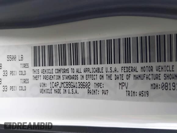 ✅ 2016 Jeep Cherokee Latitude • VIN: 1C4PJMCB9GW139602 • Lot: 43770136. Wystawiony na IAAI z przebiegiem 148 198 mil. Bezpłatny archiwum sprzedaży aukcyjnych z USA i szczegółowy raport historii pojazdu na DreamBid. Zdjęcie 9.
