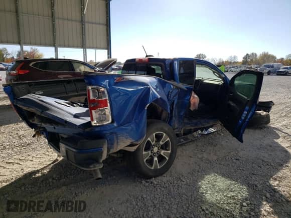 2018 Chevrolet Colorado 4WD Z71 with VIN 1GCHTDEN6J1294831, listed as a Copart auction lot 76391974 with Not provided miles and Salvage title. Bid and sale history available at DreamBid. Image 3.