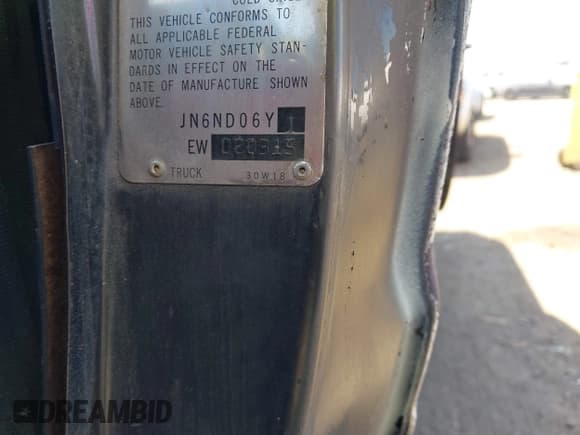 ✅ 1984 Datsun 720 • VIN: JN6ND06Y1EW020315 • Лот: 42083962. Опубликован ранее на IAAI с пробегом 187 143 миль. Бесплатный доступ к архиву аукционных продаж из США и подробный отчёт об истории автомобиля на DreamBid. Изображение 9.