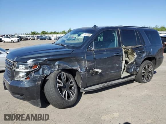 2019 Chevrolet Tahoe Premier z VIN 1GNSKCKJ9KR200083, wystawiony jako Copart lot #57910955 z przebiegiem 53 126 mil mil oraz Szkoda całkowita • Salvage title. Historia ofert i sprzedaży dostępna na DreamBid. Obrazek 1.