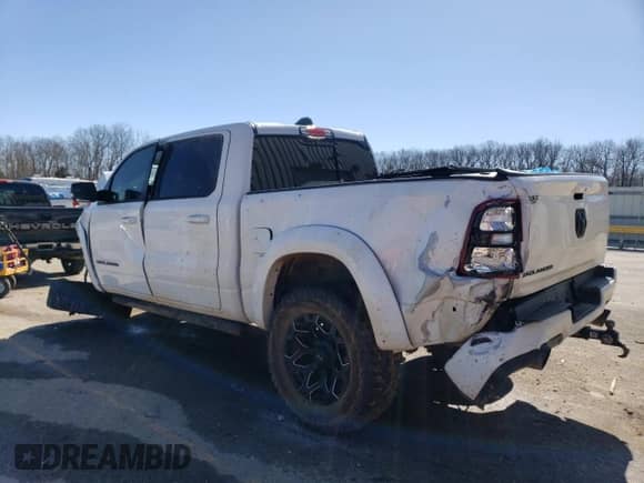 2022 Ram 1500 Lone Star with VIN 1C6SRFFT7NN236066, listed as a Copart auction lot 46661134 with 29,545 mi miles and Non repairable. Bid and sale history available at DreamBid. Image 2.