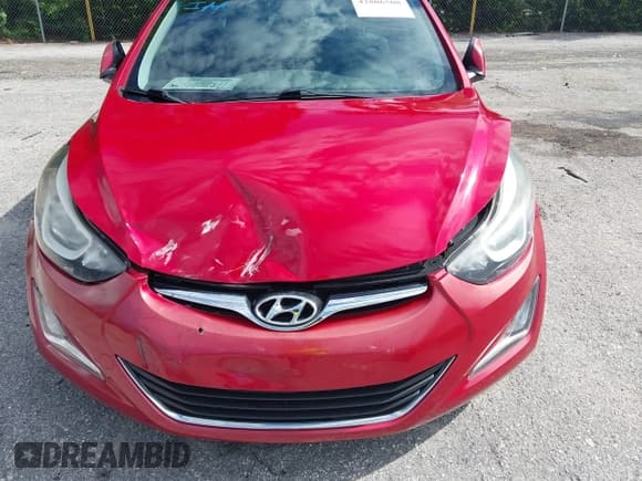 ✅ 2015 Hyundai Elantra SE • VIN: KMHDH4AE6FU351035 • Lot: 42806508. Listed on IAAI with 27,174 mi. Free auction sales archive from the USA and detailed vehicle history report at DreamBid. Image 6.