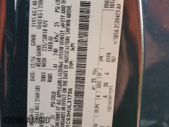 ✅ 2017 Lincoln MKC Premiere • VIN: 5LMCJ1C93HUL31758 • Lot: 86606605. Wystawiony na Copart z przebiegiem 119 432 mil. Bezpłatny archiwum sprzedaży aukcyjnych z USA i szczegółowy raport historii pojazdu na DreamBid. Zdjęcie 12.