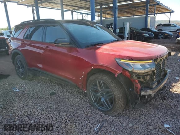 ✅ 2025 Ford Explorer ST • VIN: 1FMWK8GC0SGA20046 • Lot: 85372265. Listed on Copart with 11,226 mi. Free auction sales archive from the USA and detailed vehicle history report at DreamBid. Image 4.