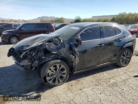 ✅ 2022 Lexus UX 250h F Sport • VIN: JTHE9JBH8N2055567 • Лот: 80708554. Опубликован ранее на Copart с пробегом 34 161 миль. Бесплатный доступ к архиву аукционных продаж из США и подробный отчёт об истории автомобиля на DreamBid. Изображение 1.