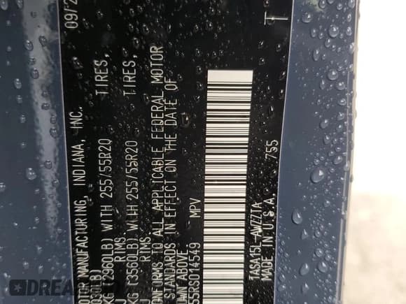 ✅ 2024 Toyota Highlander Platinum • VIN: 5TDAAAB55RS014549 • Lot: 81266385. Listed on Copart with 37,028 mi. Free auction sales archive from the USA and detailed vehicle history report at DreamBid. Image 14.